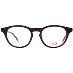 Lozza Brown Men Glasses Frame in acetate, full-rim style, round shape, perfect for a classic look.