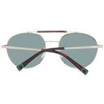 Sting Brown Men Sunglass with full-rim brown metal frame and green plastic lenses. Includes branded case with 100% UVA & UVB protection.