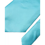 Dolce & Gabbana Light Blue Satin Silk Wide Adjustable Men Tie