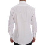 Moschino White Cotton Stretch Slim Fit Dress Shirt
