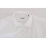 Moschino White Cotton Stretch Slim Fit Dress Shirt