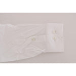 Moschino White Cotton Stretch Slim Fit Dress Shirt