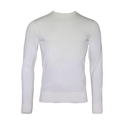 Dolce & Gabbana Off White Wool Turtle Neck Pullover Sweater
