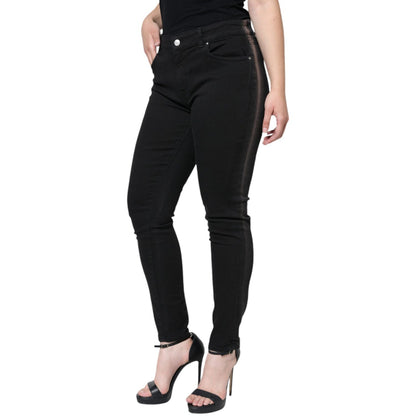 Dolce & Gabbana Black Cotton Stretch Skinny Denim Jeans
