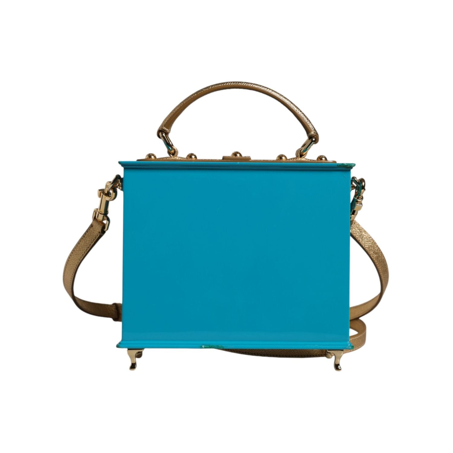 Dolce & Gabbana Multicolor Wood Leather Clutch Shoulder Bag