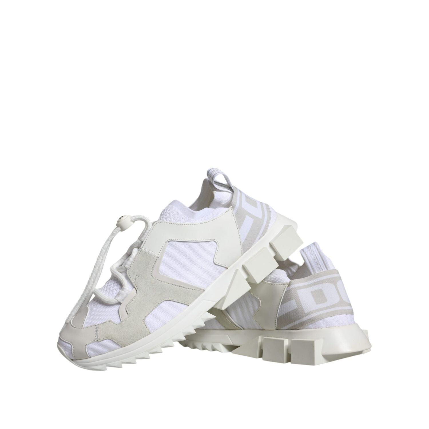 Dolce & Gabbana White Mesh Sorrento Trekking Sneakers Shoes