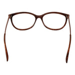 Hugo Boss Brown Women Glasses Frame in acetate, full-rim rectangle style, demo lenses, size 54-16-140 with branded case.