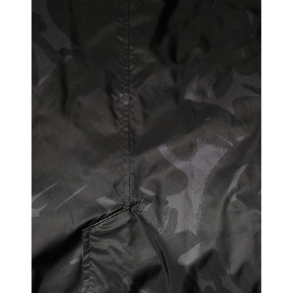 Dolce & Gabbana Multicolor Camouflage Collared Coat Jacket