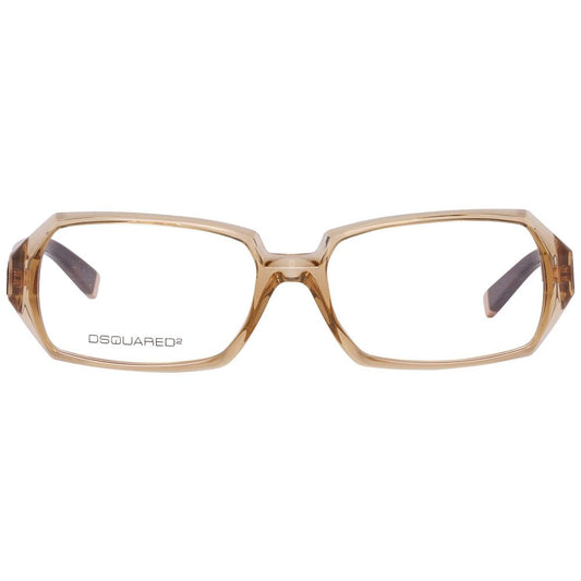 Front view of Dsquared² Brown Plastic Frames DQ5019-045-54 with dimensions 54/16/135 mm for women.