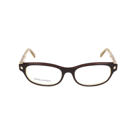 Dsquared² Brown Plastic Frames - DSQUARED2 Women's Glasses DQ5022-050, 51/16/135 mm, featuring brown plastic material.