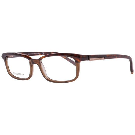 Dsquared² Brown Plastic Frames DQ5034-056-53 with brown design, lightweight plastic material, dimensions 53/17/140mm.