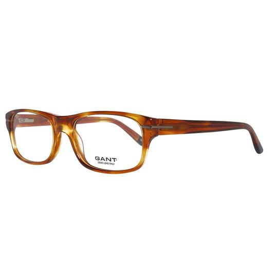 Gant Brown Plastic Frames for Men, Model GFELIXAMBHN53 with 53/17/140 mm measurements, stylish and durable eyewear