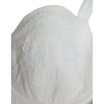 Dolce & Gabbana White Silk Stretch Panty Balconette Bra Underwear