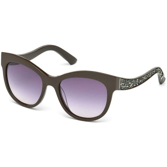 Swarovski Brown Plastic Sunglasses Swarovski Dim Gray