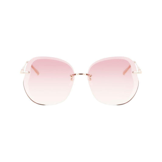 Longchamp Rose Gold Metal Sunglasses Longchamp Misty Rose