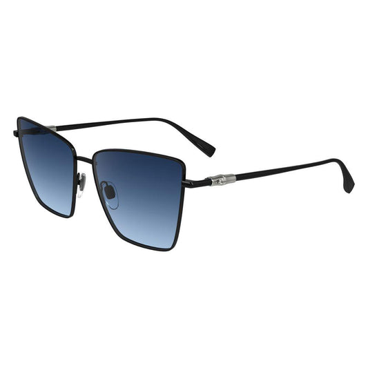 Longchamp Black Metal Sunglasses Longchamp Dim Gray