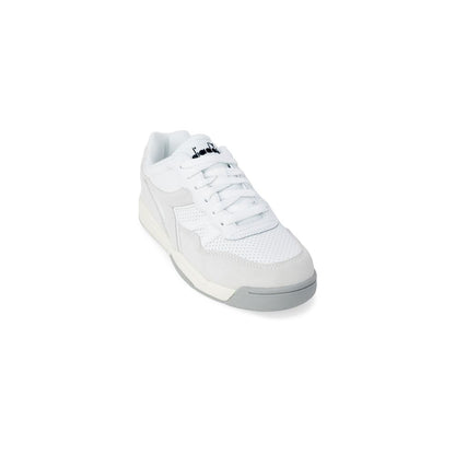 Diadora White Artificial Leather Athletic Sneakers