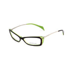 Alexander McQueen Multicolor Acetate Frames in golden, violet, and green, with dimensions 52/14/145 mm.