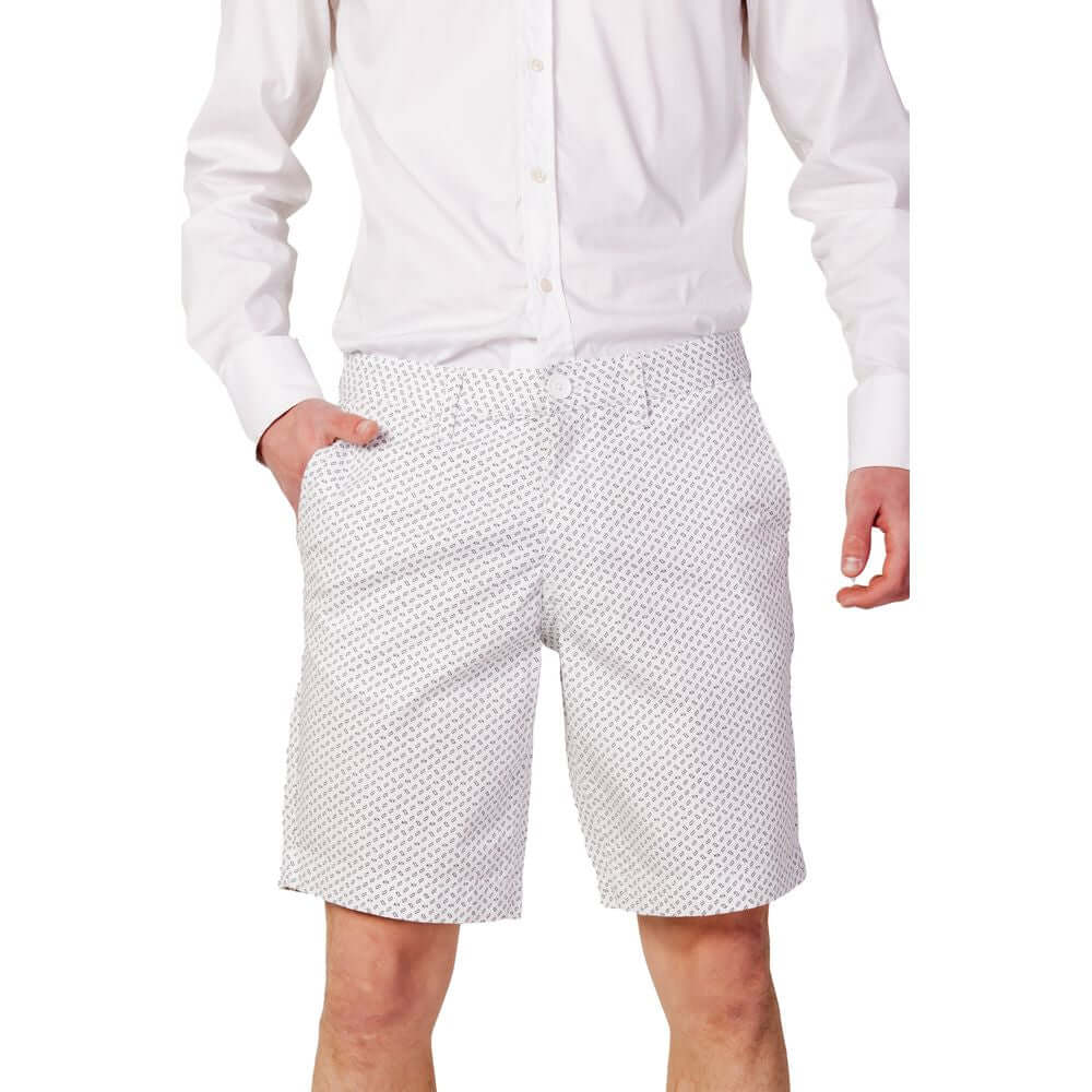 Armani Exchange White Cotton Bermuda AR-10995700008-W28