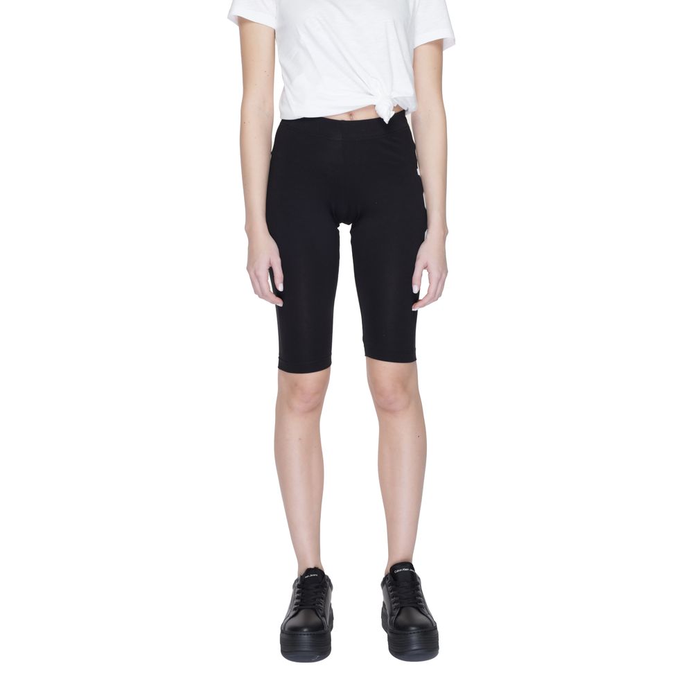 Icon Black Cotton Bermuda Shorts