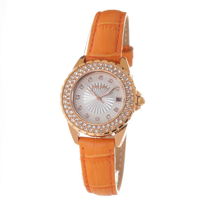 Folli Follie Orange Leather Dress Watch