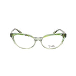 Emilio Pucci Green Plastic Frames, printed green glasses EP2657905 with dimensions 51/16/130mm for women.
