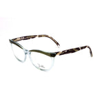 Emilio Pucci Green Plastic Frames, aquamarine green glasses for women with dimensions (Lens/Bridge/Temple) 52/16/140 mm.