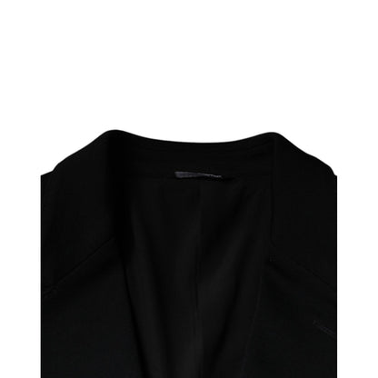 Dolce & Gabbana Black Wool Single Breasted Formal Blazer