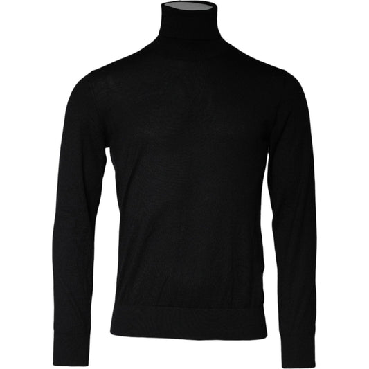 Dolce & Gabbana Black Long Sleeve Turtleneck Pullover Sweater TSH86992-48