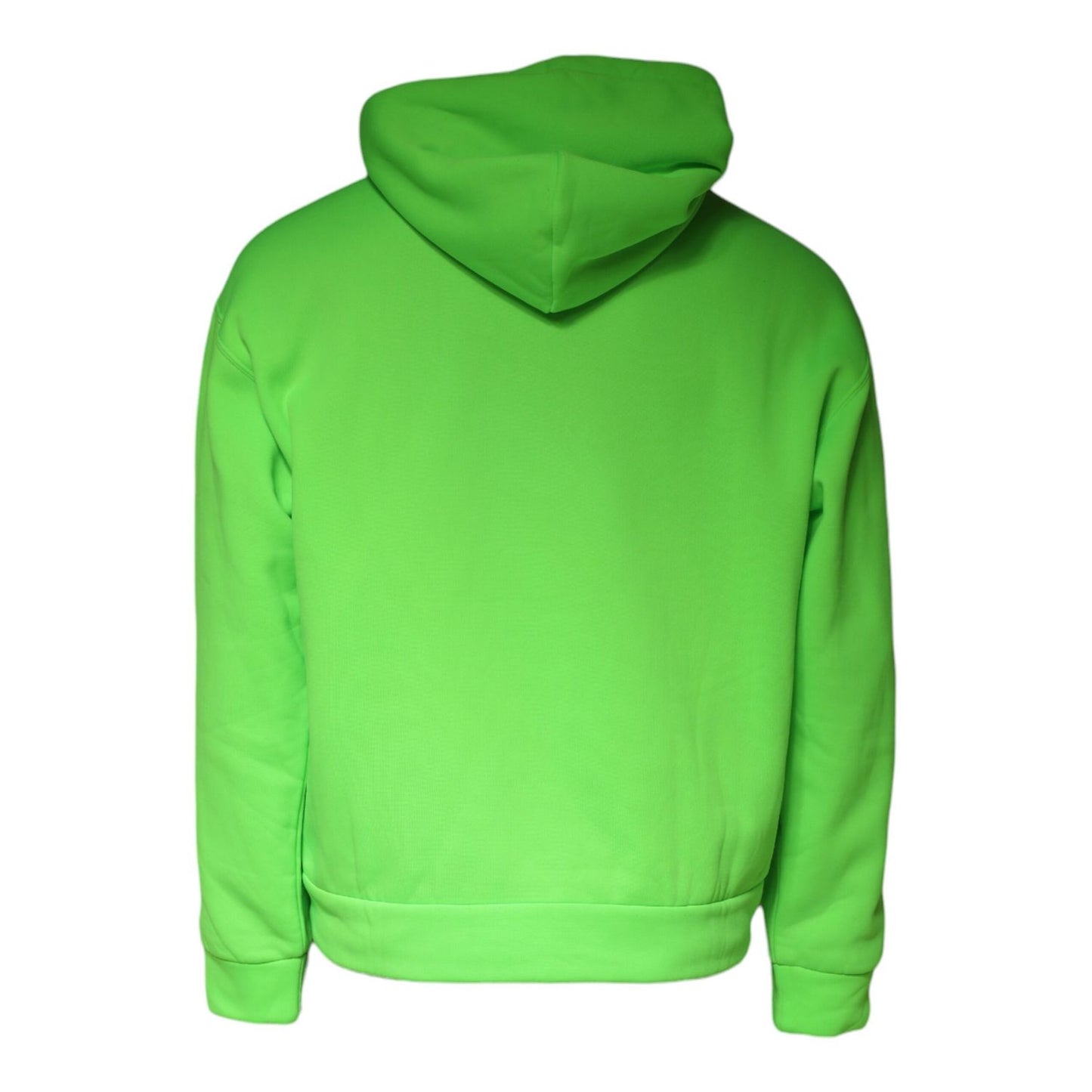 Dolce & Gabbana Green Logo Hooded Pullover Sweatshirt Sweater