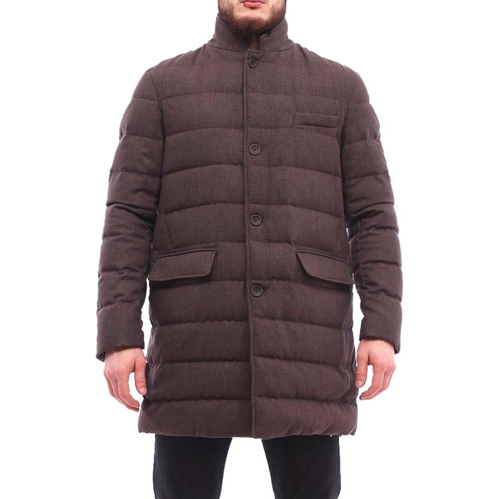 Herno Brown Wool Men Jacket