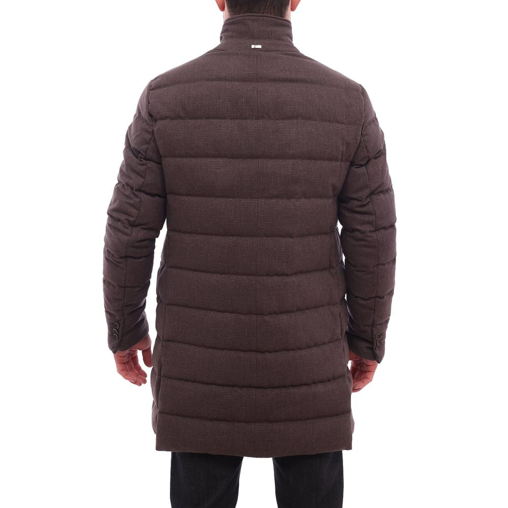 Herno Brown Wool Men Jacket