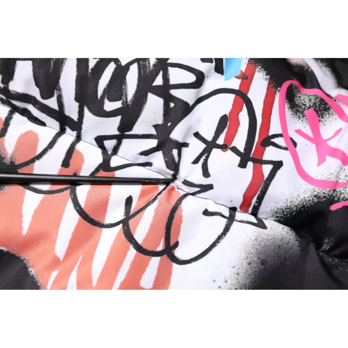 Dolce & Gabbana Multicolor Graffiti Hooded Windbreaker Jacket