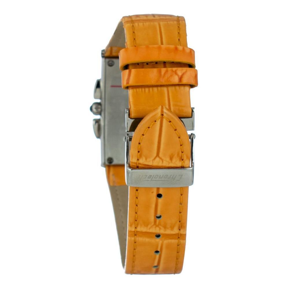 Chronotech Orange Leather Watch CHCT7018M07AC