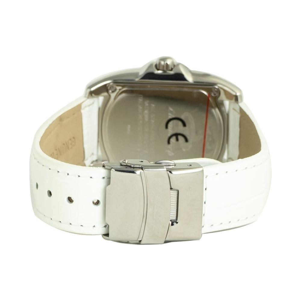 Chronotech White Leather Watch