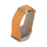 Chronotech Orange Leather Watch CHCT7279M07AC