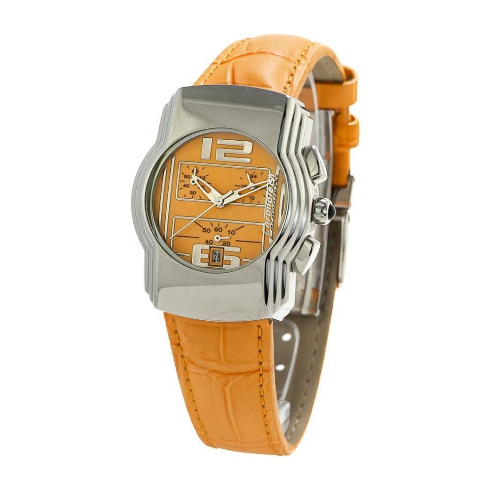 Chronotech Orange Leather Watch CHCT7280B07AC