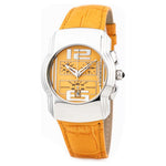 Chronotech Orange Leather Watch CHCT7280M07AC