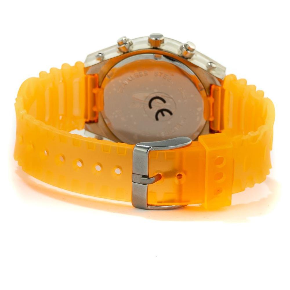 Chronotech Orange Rubber Watch CHCT728405AC