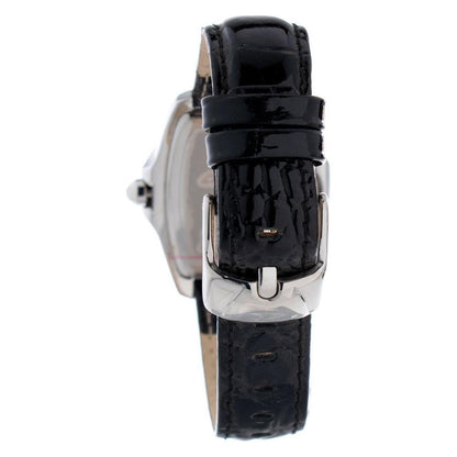 Chronotech Black Leather Watch