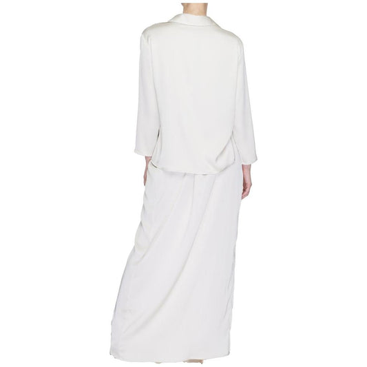 Sandro Ferrone Beige Polyester Dress Sandro Ferrone Lavender