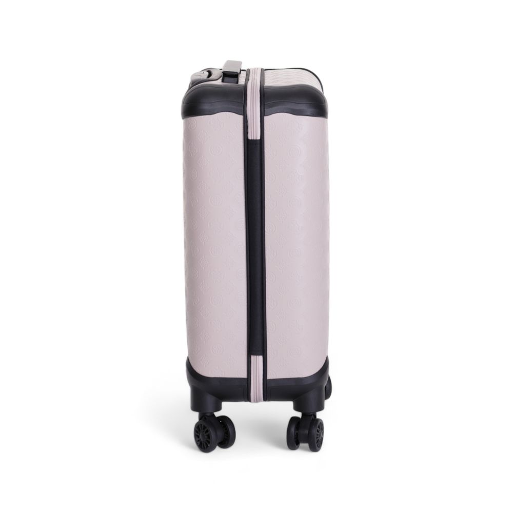 Front view with bag zipped and handles upright.