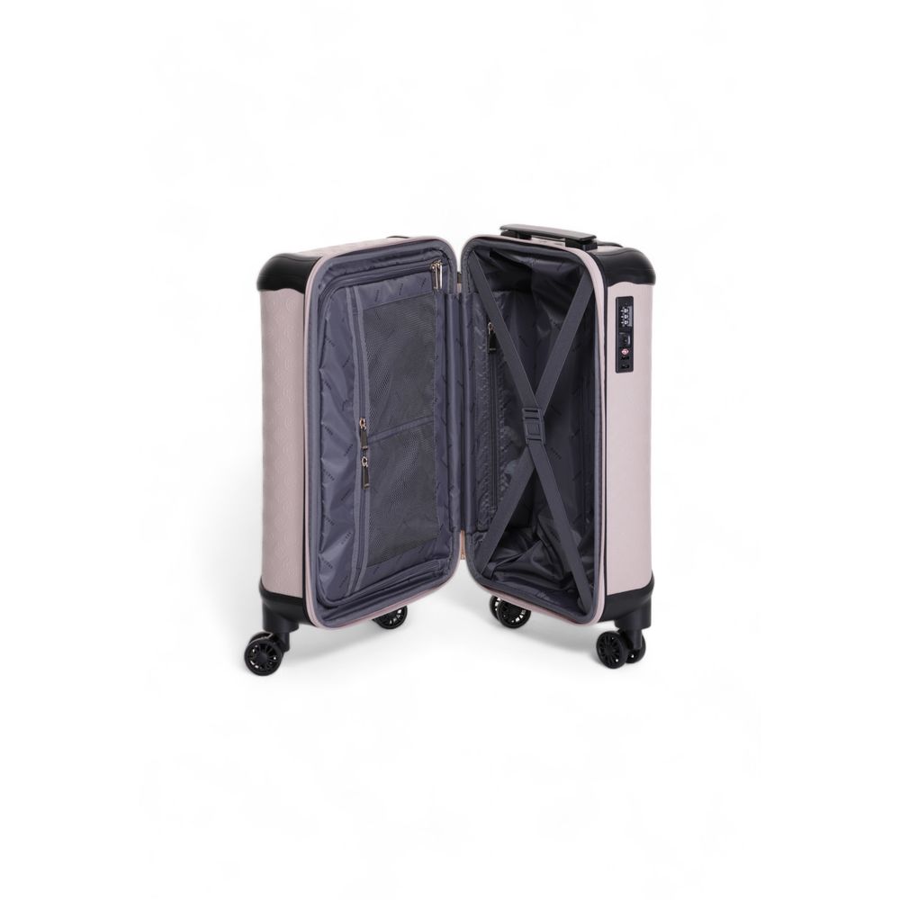 Front view with bag zipped and handles upright.