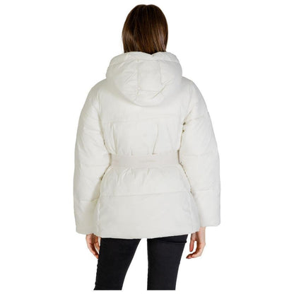 Calvin Klein Jeans Cream Nylon Jackets & Coat