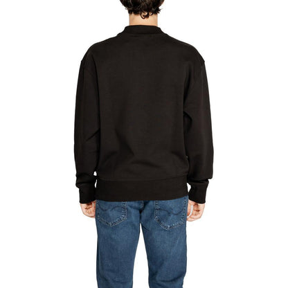 Calvin Klein Jeans Black Recycled Cotton Sweatshirt