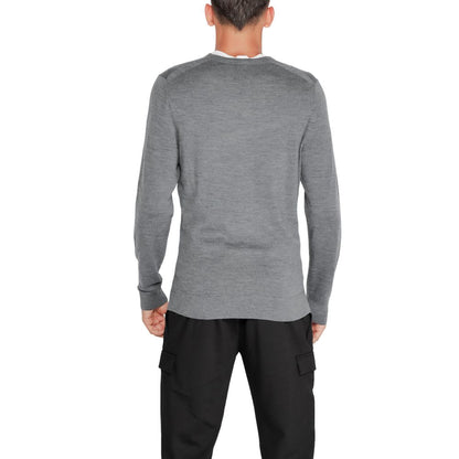 Calvin Klein Gray Recycled Wool Sweatshirt
