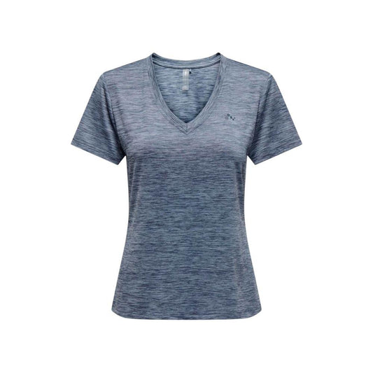 Only Blue Recycled Polyester Tops & T-Shirt Only Slate Gray