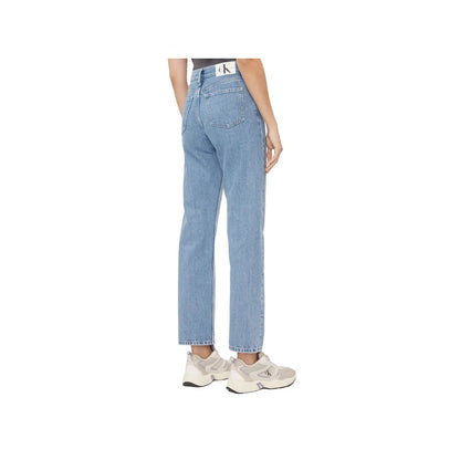 Calvin Klein Jeans Light Blue Cotton Relaxed Fit Jean