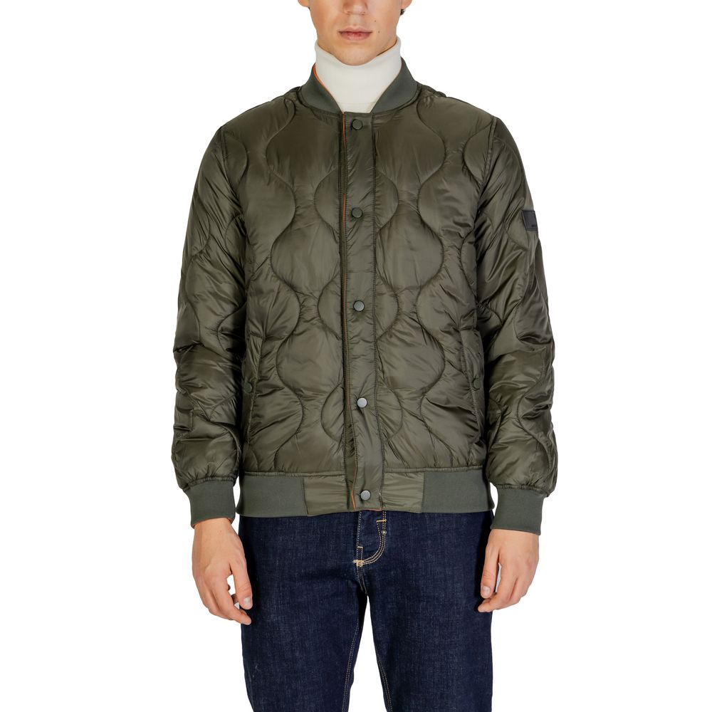 Gianni Lupo Green Polyamide Bomber