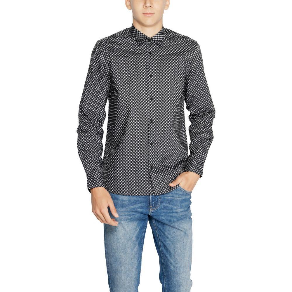 Antony Morato Gray Cotton Shirt AN-14637800153-IT46 | S